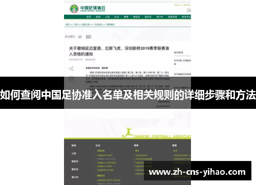 如何查阅中国足协准入名单及相关规则的详细步骤和方法